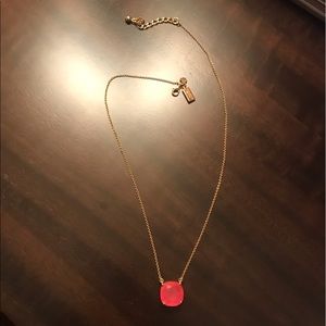 Kate Spade Pink Stone Necklace